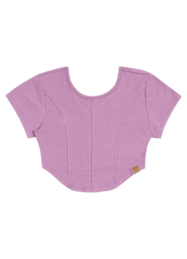 Gloss - Blusa Corset em Molecotton Juvenil Roxo 5