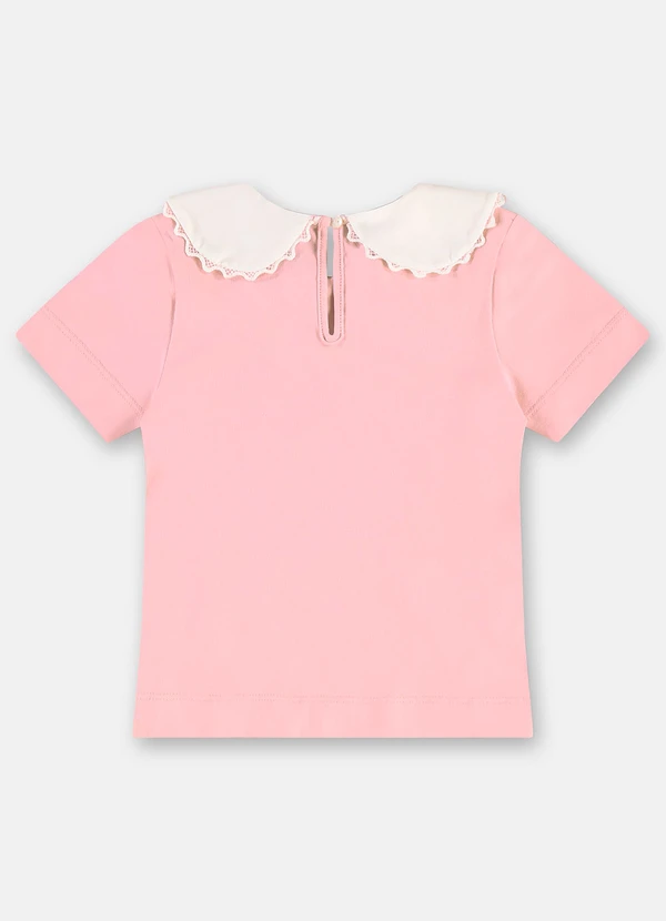 Up Baby - Blusa Cotton com Gola Boneca Rosa 4