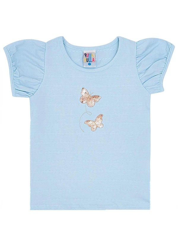 Pulla Bulla - Blusa Cotton Menina Azul