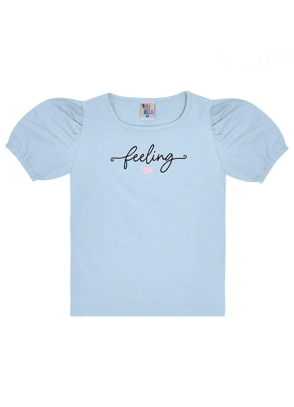 Pulla Bulla - Blusa Cotton Menina Azul