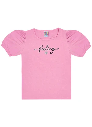 Pulla Bulla - Blusa Cotton Menina Roxo - PULLA BULLA