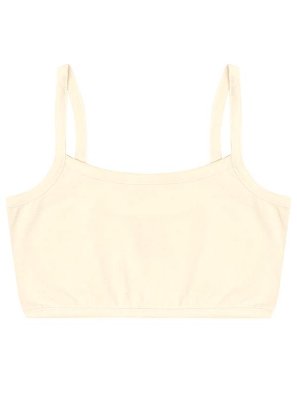Pulla Bulla - Blusa Cotton Leve Menina Bege