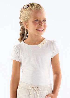 Pulla Bulla - Blusa Cotton Trabalhado Bege - PULLA BULLA