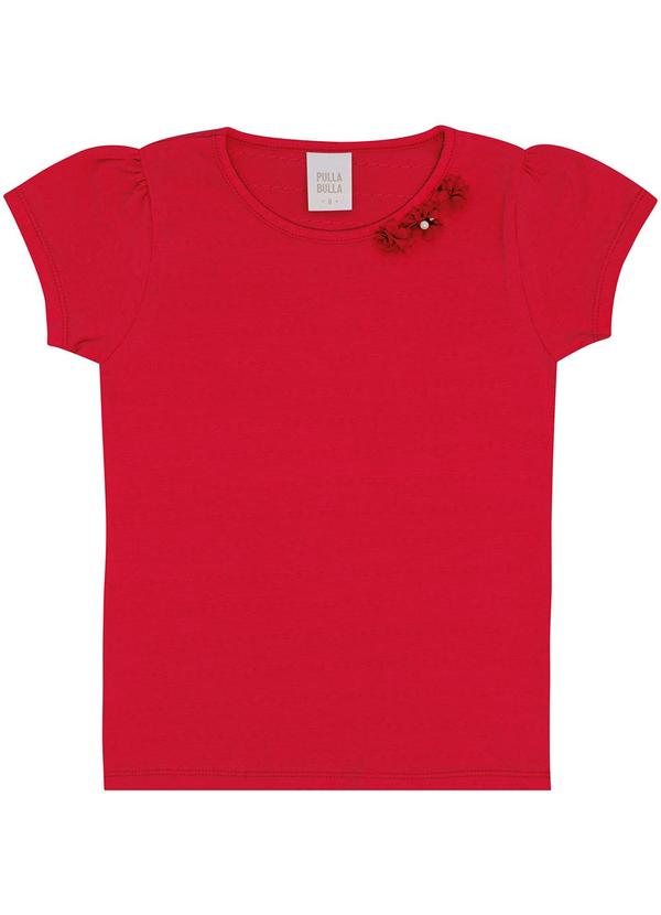 Pulla Bulla - Blusa Cotton Trabalhado Vermelho