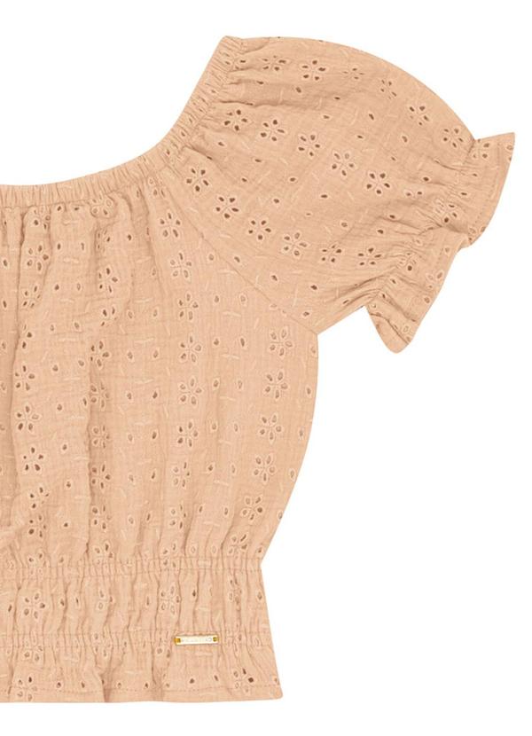 Pulla Bulla - Blusa Crepe Laise e Helanca Laranja 4