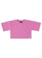 Gloss - Blusa Cropped Infantil Básica Infantil Preto - variação: Rosa