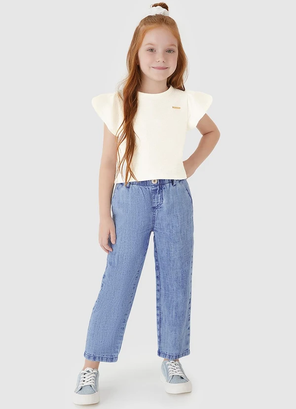 Carinhoso - Blusa Cropped em Malha Texturizada Off White 2