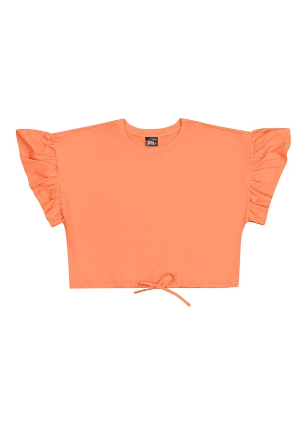 Gloss - Blusa Cropped em Meia Malha Juvenil Preto 3