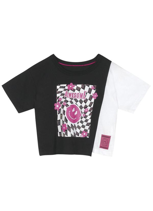 Marisol - Blusa Cropped Menina Preto