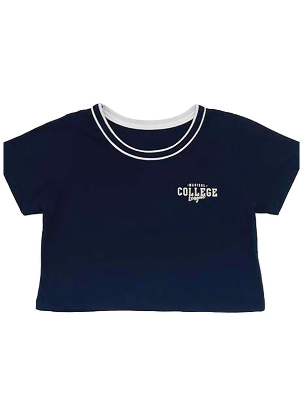 Marisol - Blusa Cropped Infantil Feminina Preto 6