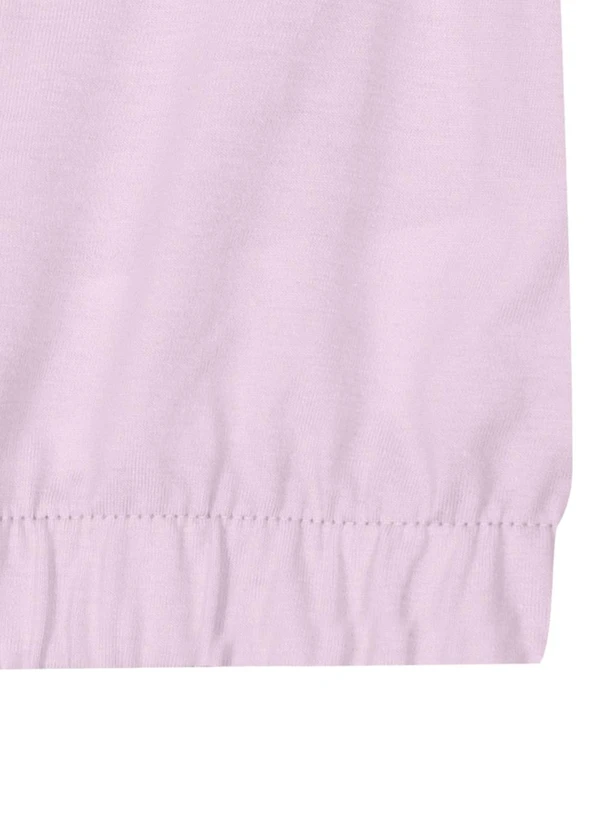 Brandili Mundi - Blusa Cropped Infantil Menina em Malha  Lilás 3