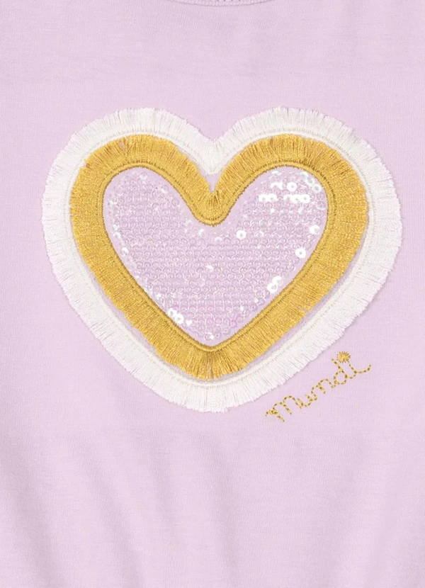 Brandili Mundi - Blusa Cropped Infantil Menina em Malha  Lilás 4