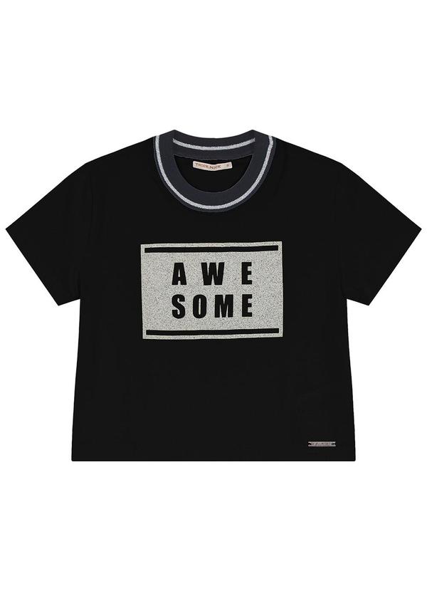 Trick Nick - Blusa Cropped Infantil Preto