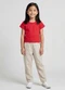 Trick Nick - Blusa Cropped Infantil Ribana CaneladaVermelho - variação: Vermelho
