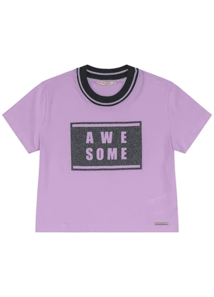 Trick Nick - Blusa Cropped Infantil Roxo - TRICK NICK