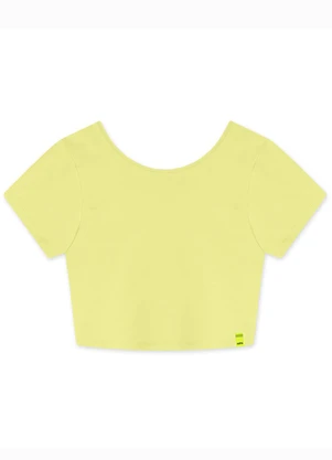 Hapier - Blusa Cropped Manga Curta Juvenil Verde - HAPIER