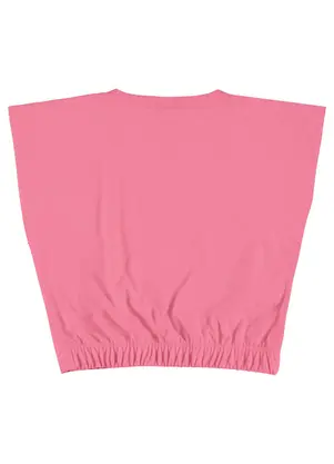 Gloss - Blusa Cropped Manga Juvenil Menina Rosa Pink - GLOSS