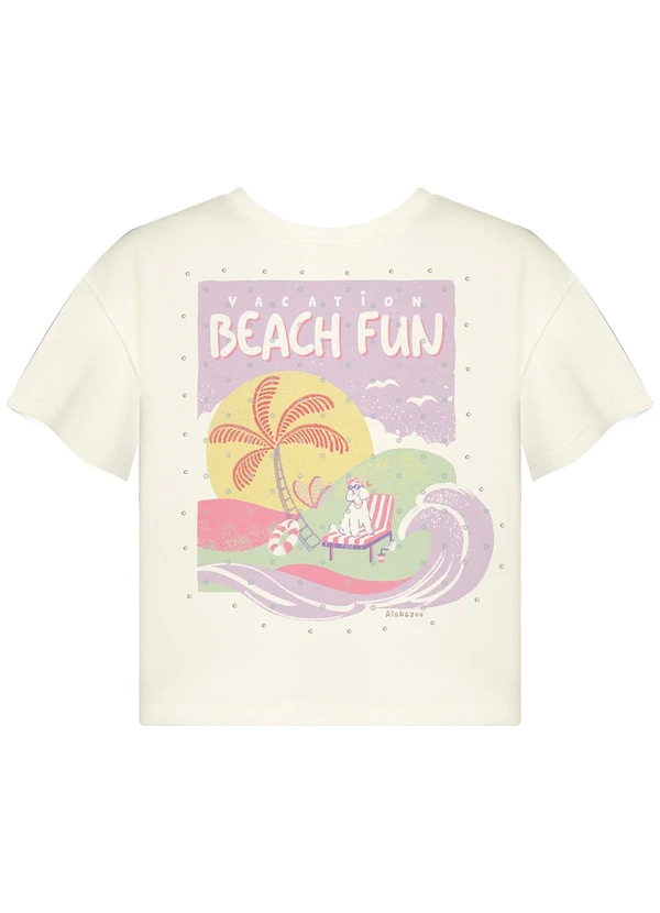 Alakazoo - Blusa de com Torção Posterior Branco 4