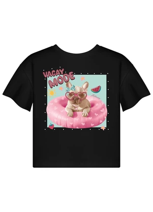 Alakazoo - Blusa de com Torção Posterior Preto - ALAKAZOO