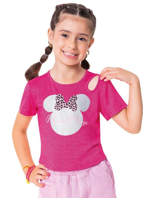 Disney - Blusa de Manga Curta Infantil Rosa