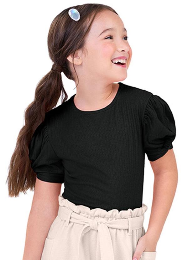 Alenice - Blusa Delicate Summer Menina Preto