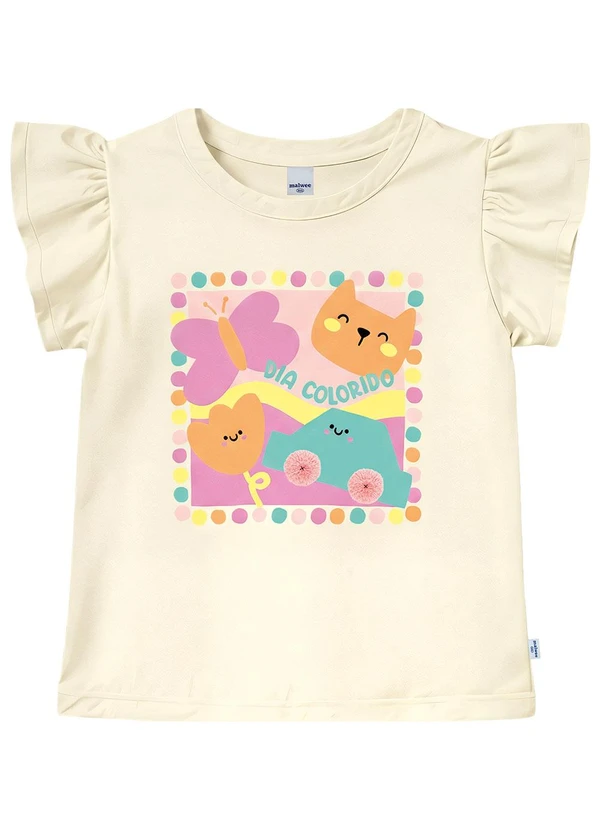 Malwee Kids - Blusa Dia Colorido em Malha Off White 3