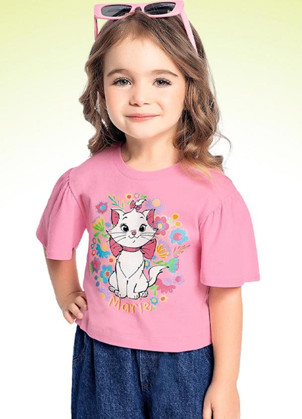 Disney Marie - Blusa Disney Marie Rosa