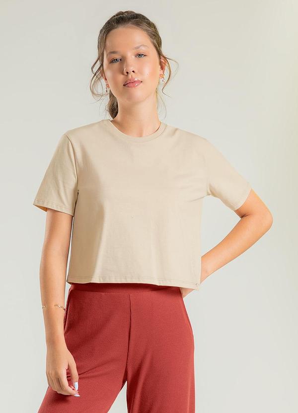 Cativa Teen - Blusa em Algodão Bege