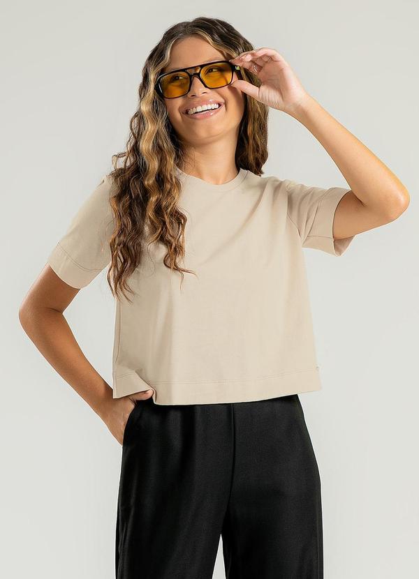 Cativa Teen - Blusa em Algodão Bege