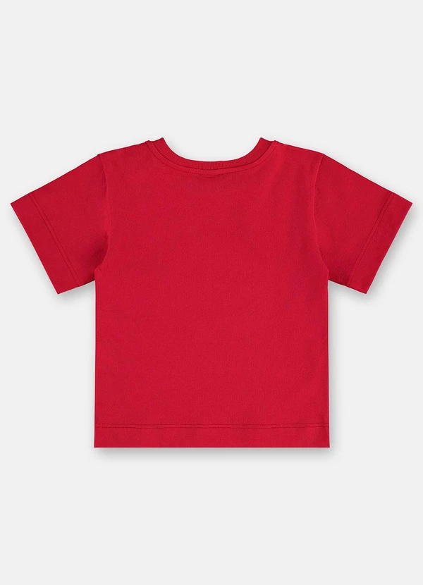 Up Baby - Blusa em Algodão Infantil Vermelho 4
