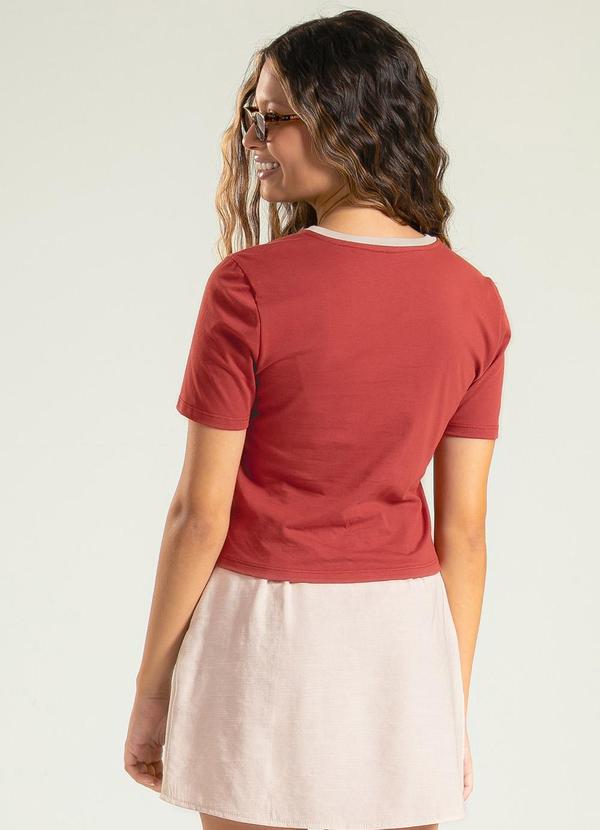 Cativa Teen - Blusa em Algodão Marrom Escuro 2