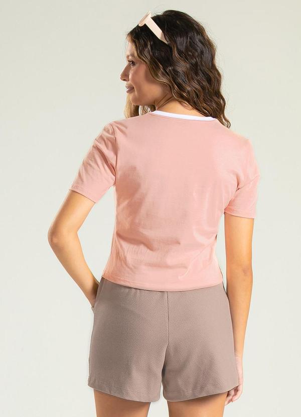 Cativa Teen - Blusa em Algodão Rosa Claro 2