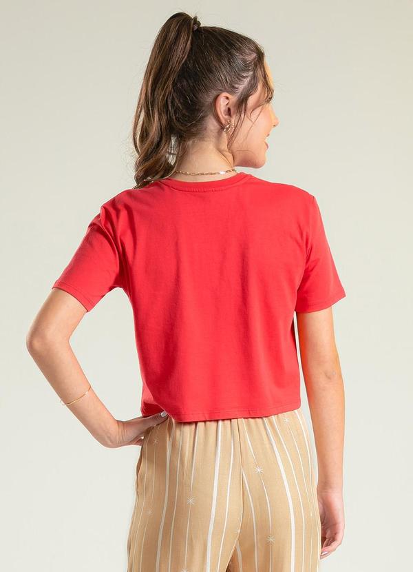 Cativa Teen - Blusa em Algodão Vermelho 2