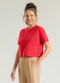 Cativa Teen - Blusa em Algodão Vermelho - variação: Vermelho