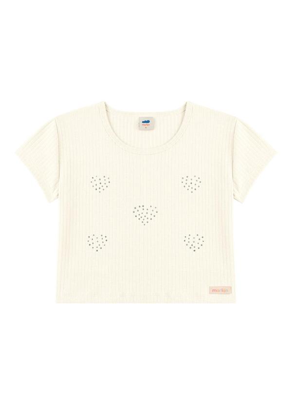 Marlan - Blusa em Canelado Pa Bege