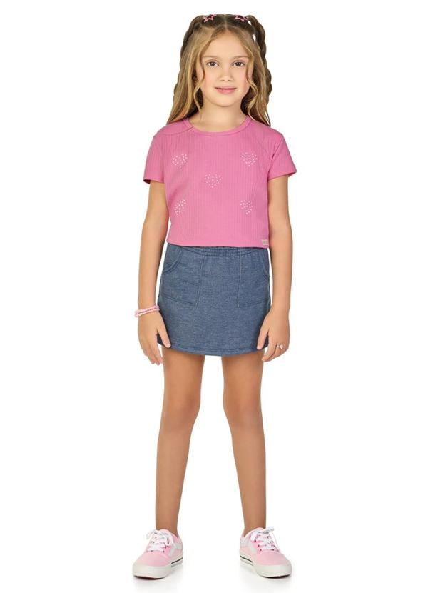 Marlan - Blusa em Canelado Pa Rosa 2