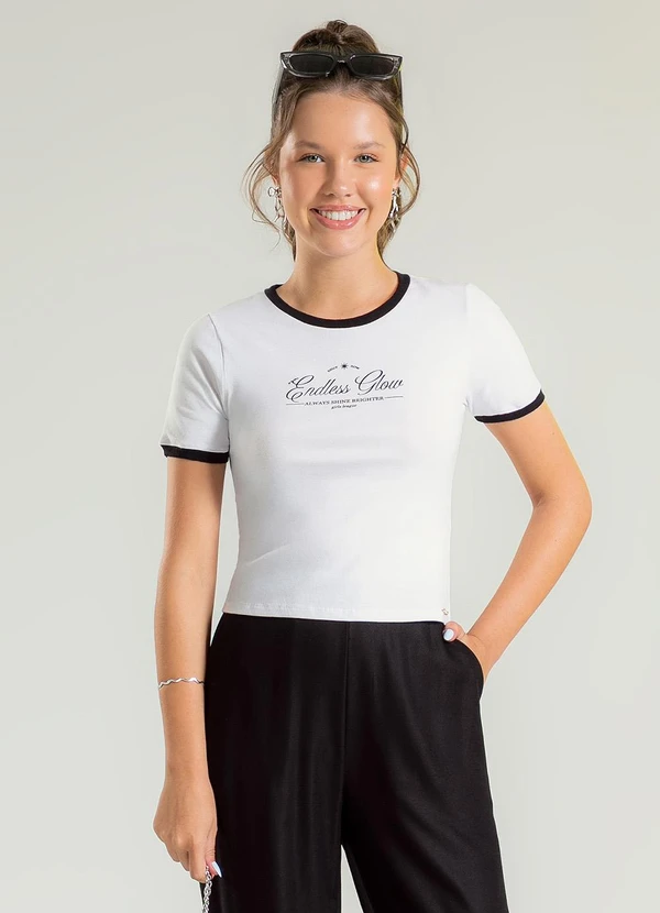 Cativa Teen - Blusa em Cotton Branco