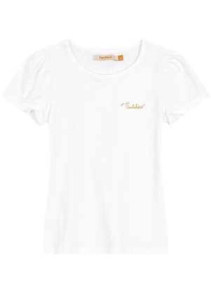 Carinhoso - Blusa em Cotton com Bordado Menina Branco - CARINHOSO