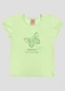 Kely Kety - Blusa em Cotton com em Relevo e Glitter Bege - variação: Verde