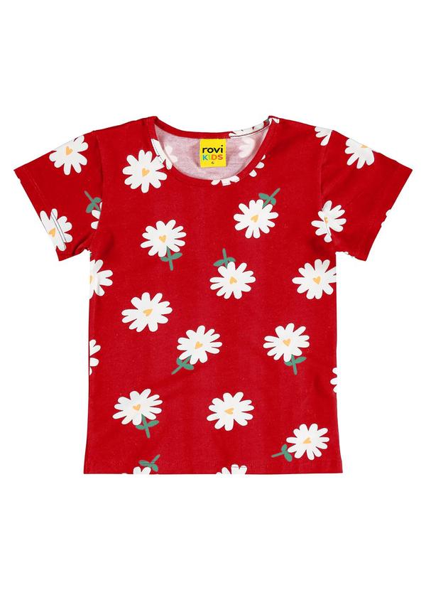 Rovi Kids - Blusa em Cotton Vermelho 1
