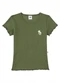 Marlan - Blusa em Malha Canelada com Bordado Floral Verde - variação: Verde