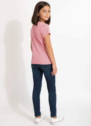 Multimarcas - Blusa em Malha Estampada Rosa - MULTIMARCAS