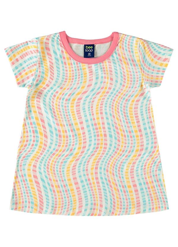 Bee Loop - Blusa em Meia Malha para Menina Azul 1