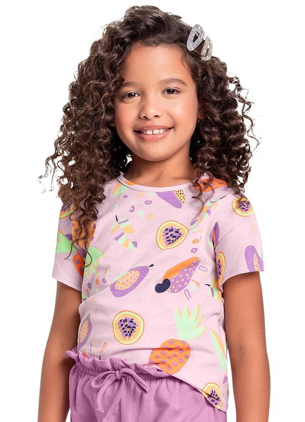 Bee Loop - Blusa em Meia Malha para Menina Roxo