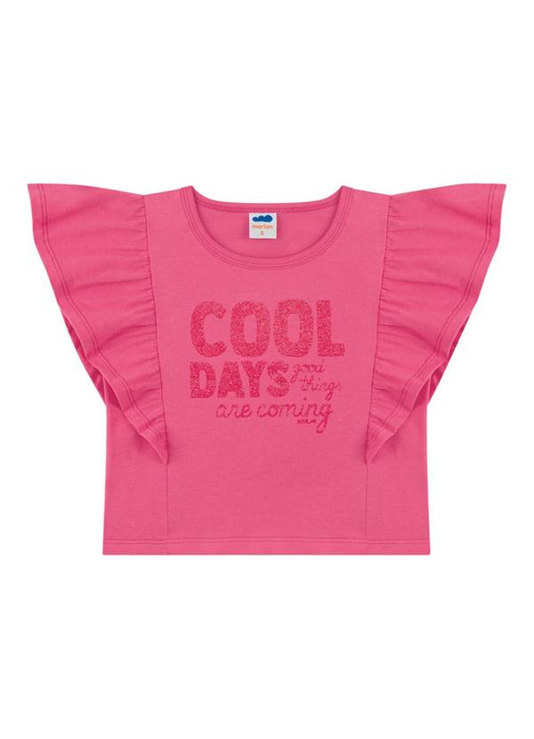 Marlan - Blusa em Meia Malha Penteada Rosa