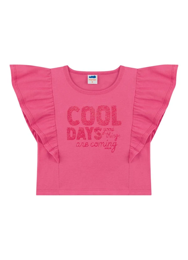 Marlan - Blusa em Meia Malha Penteada Rosa