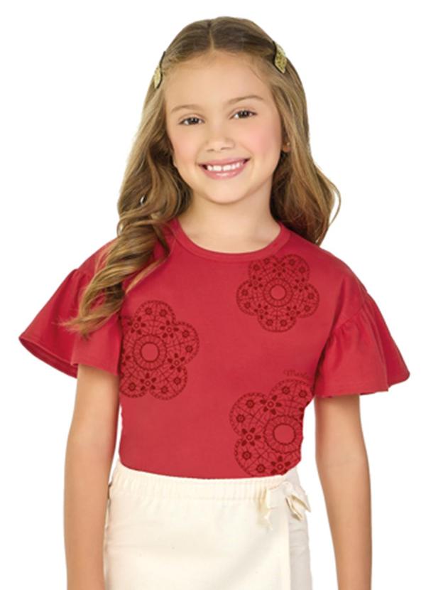 Marlan - Blusa em Meia Malha Penteada Vermelho 1