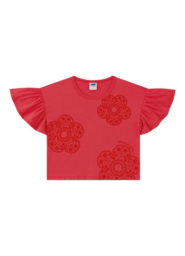 Marlan - Blusa em Meia Malha Penteada Vermelho 3