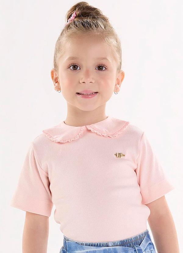 Up Baby - Blusa em Ribana Rosa