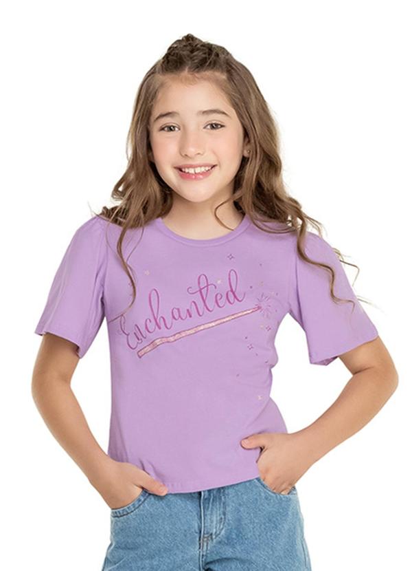 Alenice - Blusa Encantada Menina Roxo